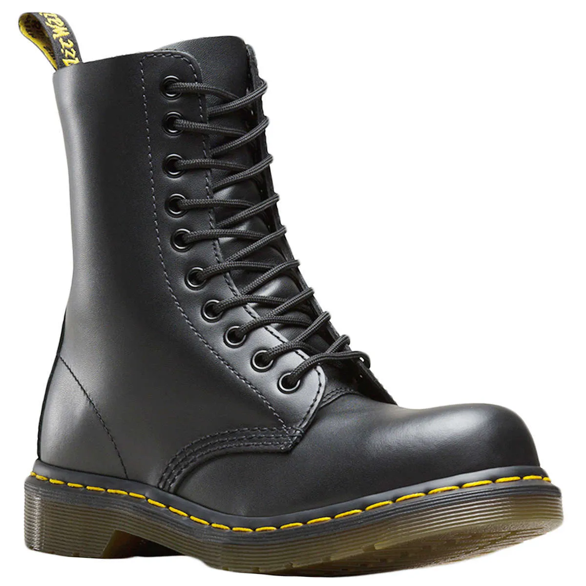 1919 Fine Haircell Leather Steel Toe Unisex Mid-Calf Boots