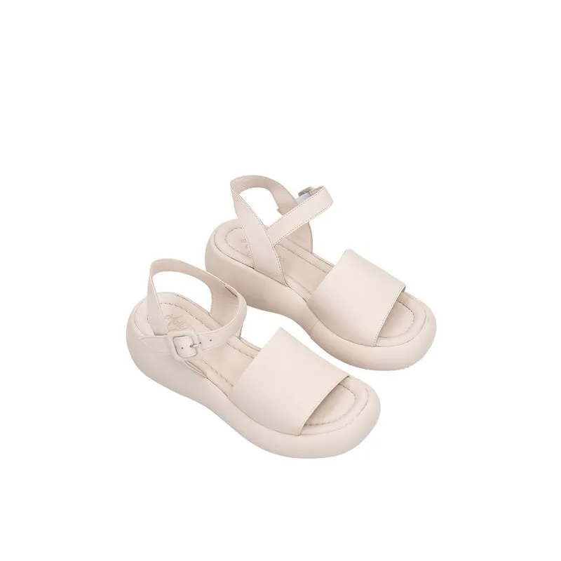 6293160 WOMEN'S FLAT SANDALS- WHITE