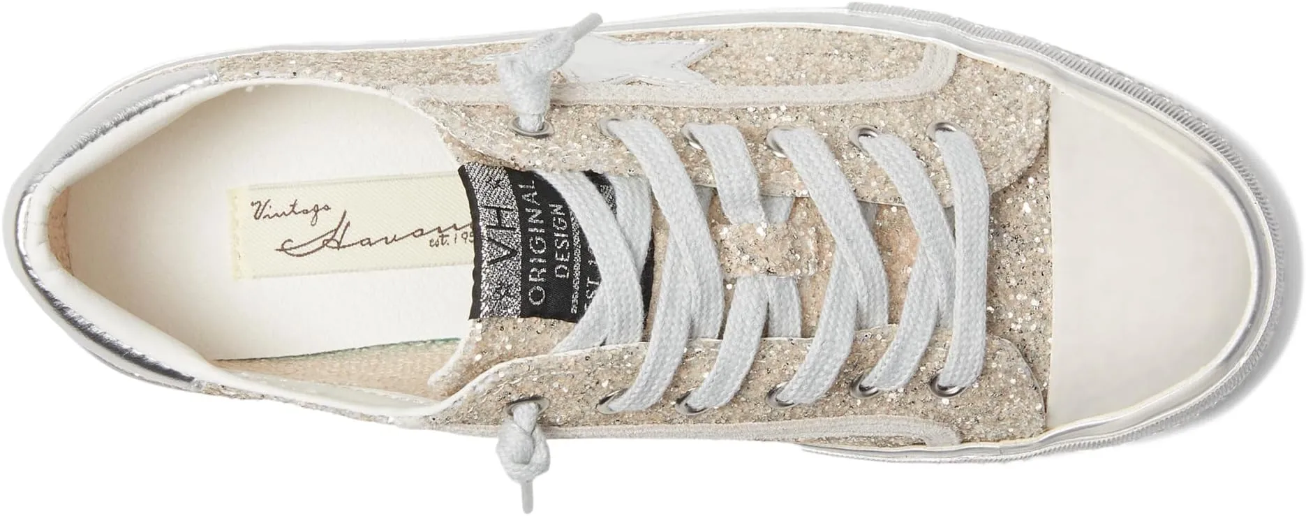 Alive Vintage Havana Sneakers, Silver