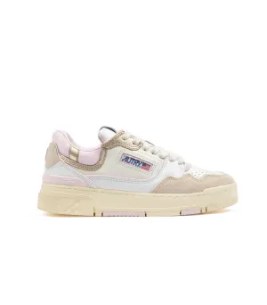 Autry Rookie Clc Low Bianco Rosa Donna