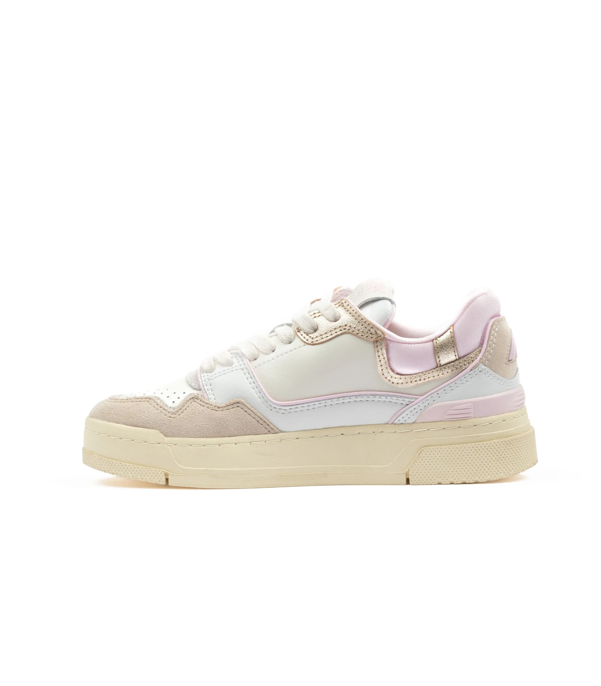 Autry Rookie Clc Low Bianco Rosa Donna