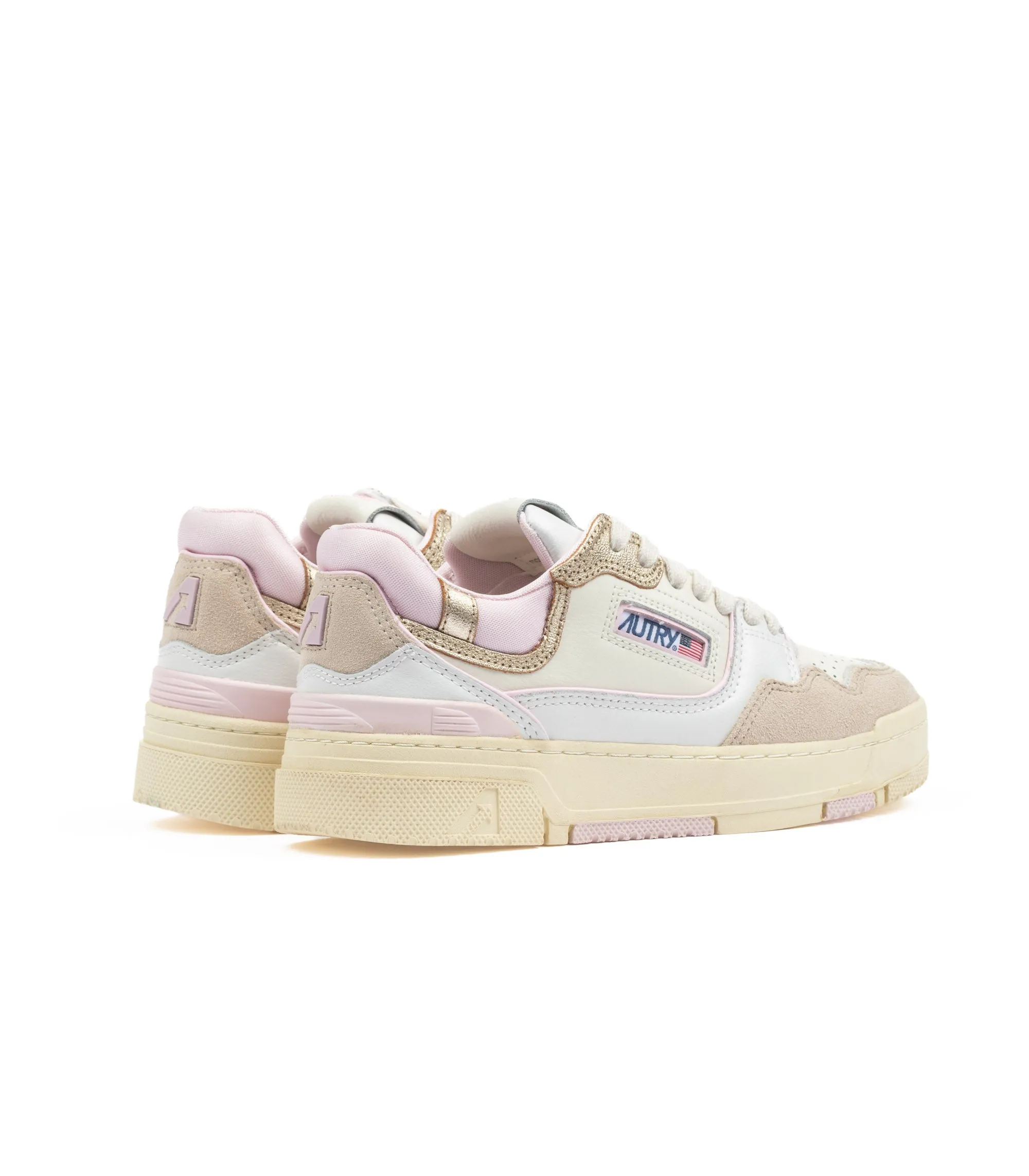 Autry Rookie Clc Low Bianco Rosa Donna