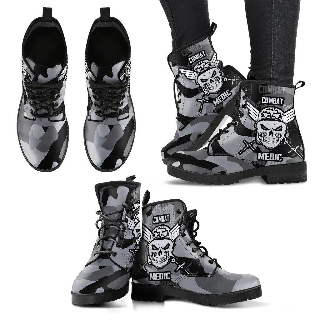 Badass Combat Medic Boots for Bikers