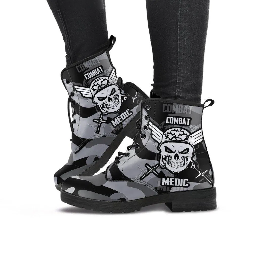 Badass Combat Medic Boots for Bikers