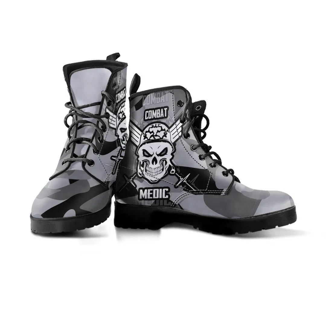 Badass Combat Medic Boots for Bikers