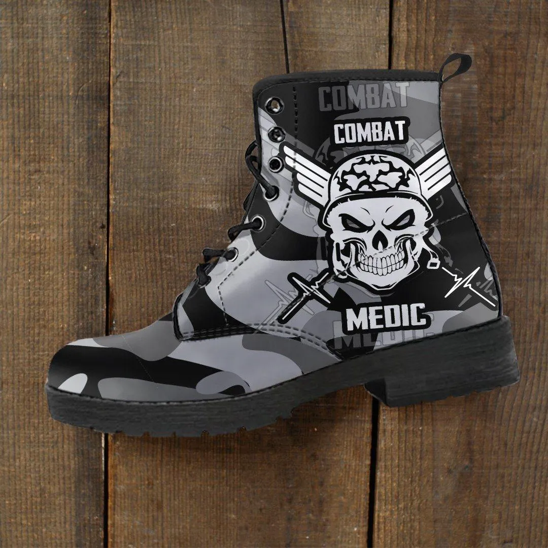 Badass Combat Medic Boots for Bikers