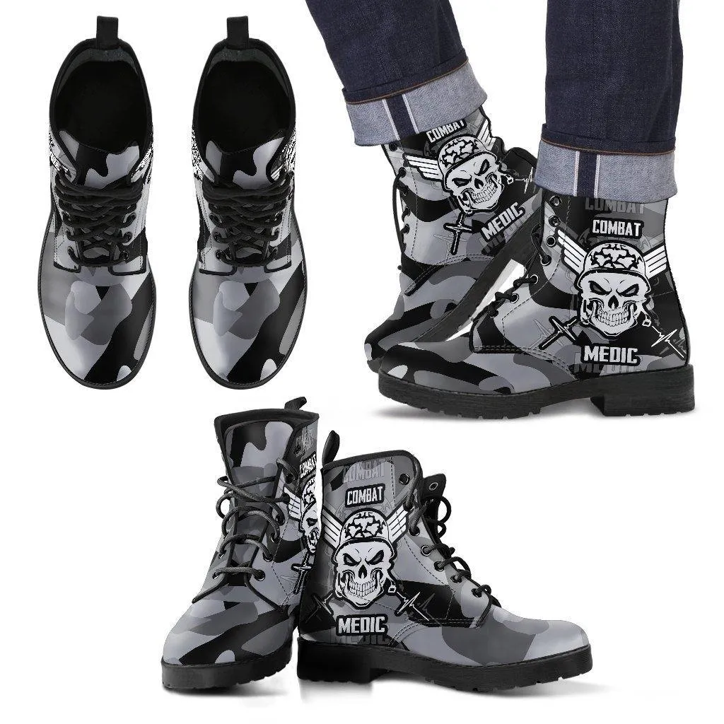 Badass Combat Medic Boots for Bikers