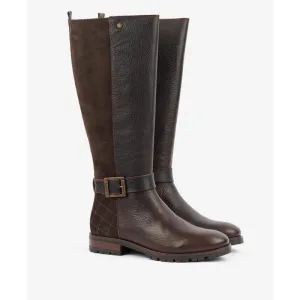 Barbour Alisha Ladies Tall Boots - Dark Brown