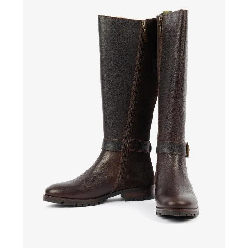 Barbour Alisha Ladies Tall Boots - Dark Brown