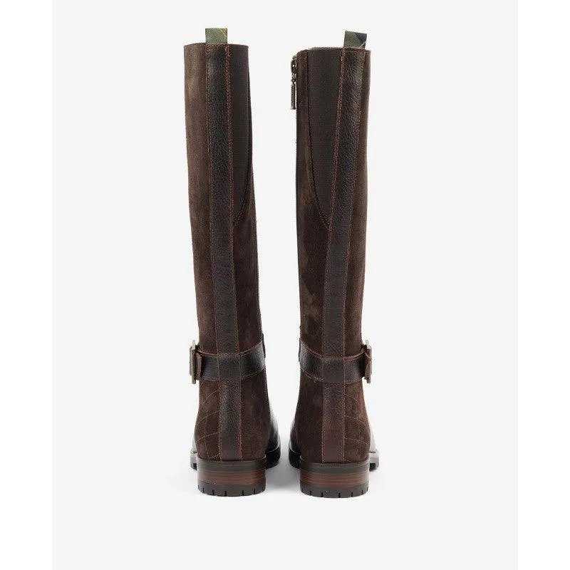 Barbour Alisha Ladies Tall Boots - Dark Brown