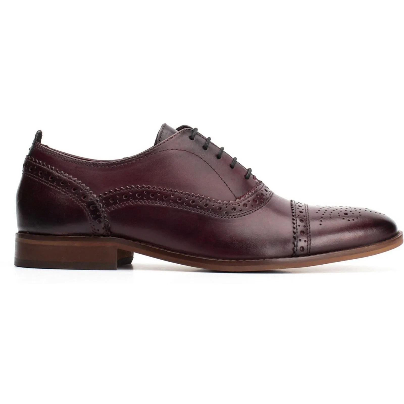 Base London Cast Washed Brogue Shoes