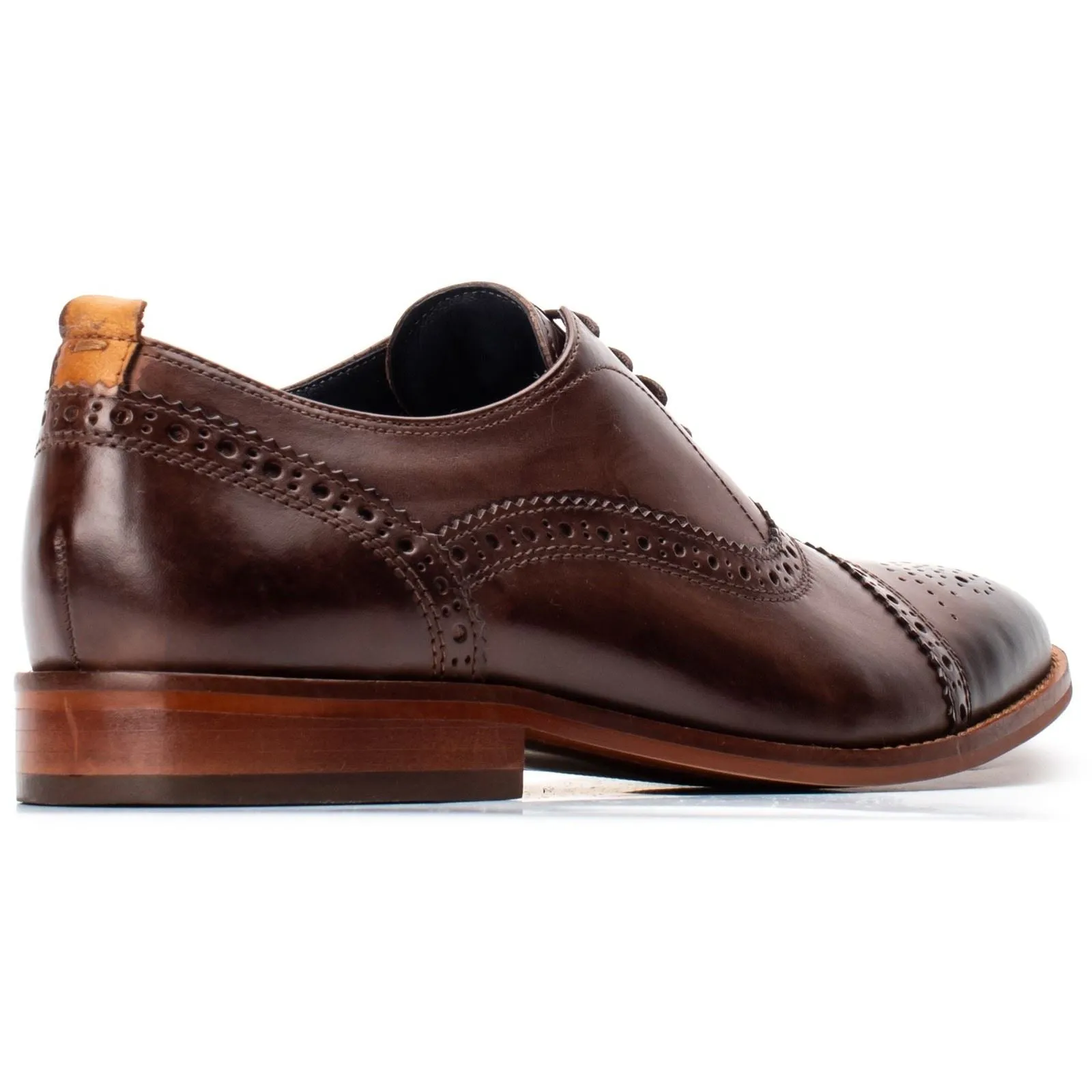 Base London Cast Washed Brogue Shoes