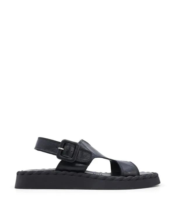 Becky Flat Sandals | Black