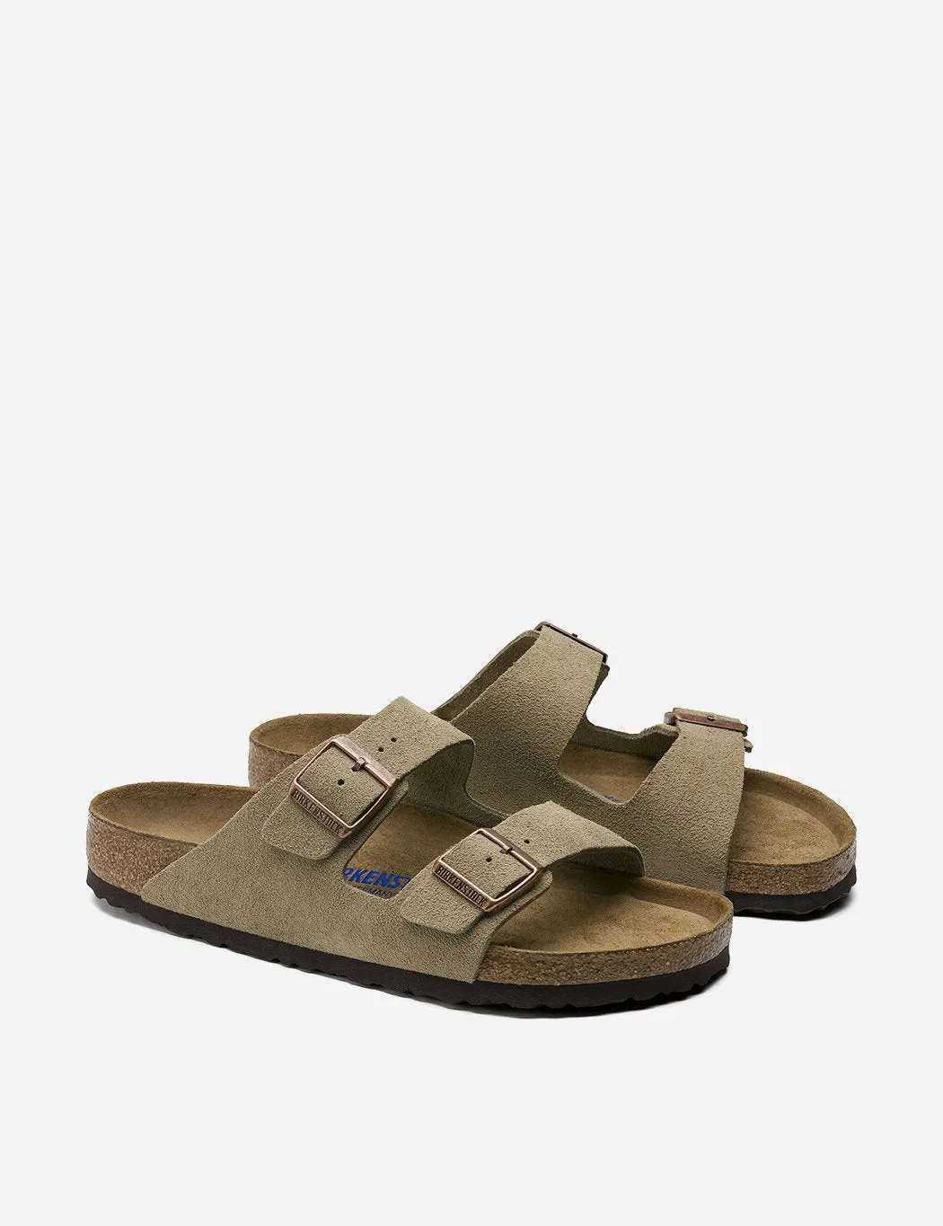 Birkenstock Arizona Sandals Suede (Regular) - Taupe Brown