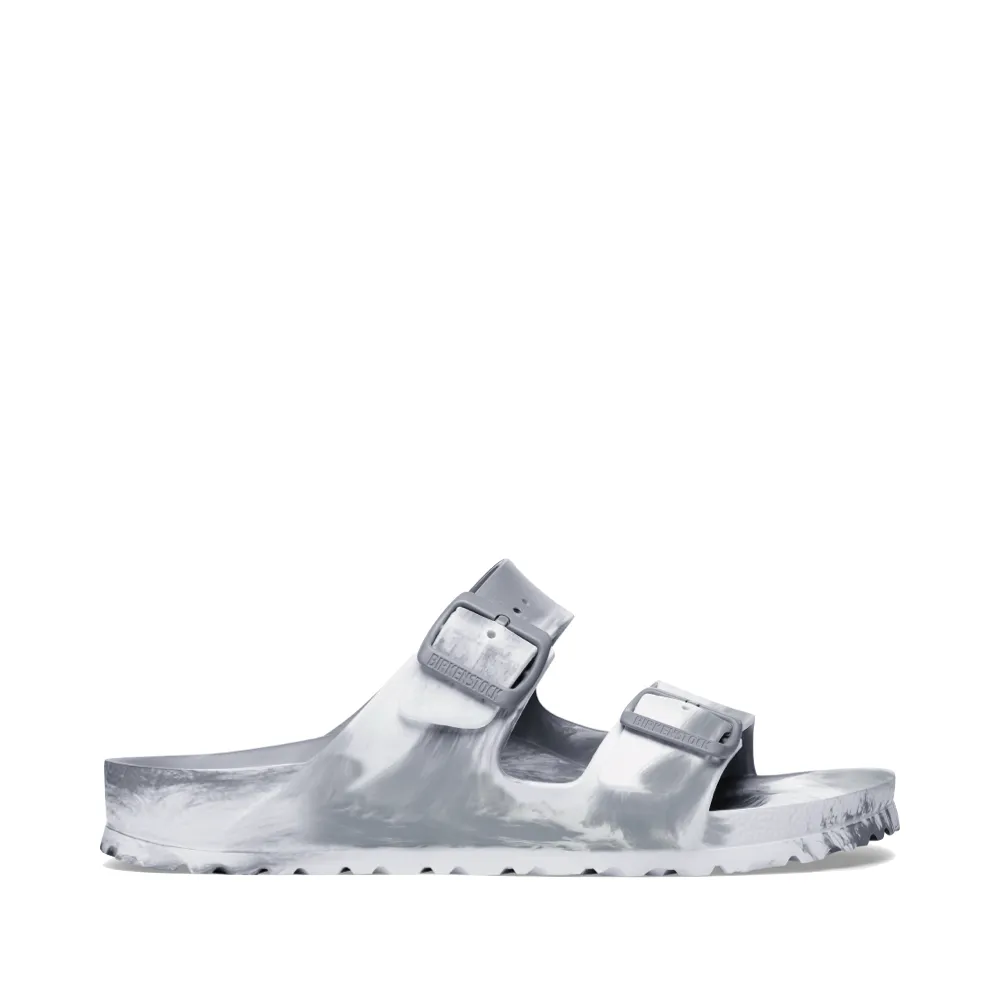 Birkenstock Women's Arizona EVA Multi Sandal (Stone Coin Grey/White)