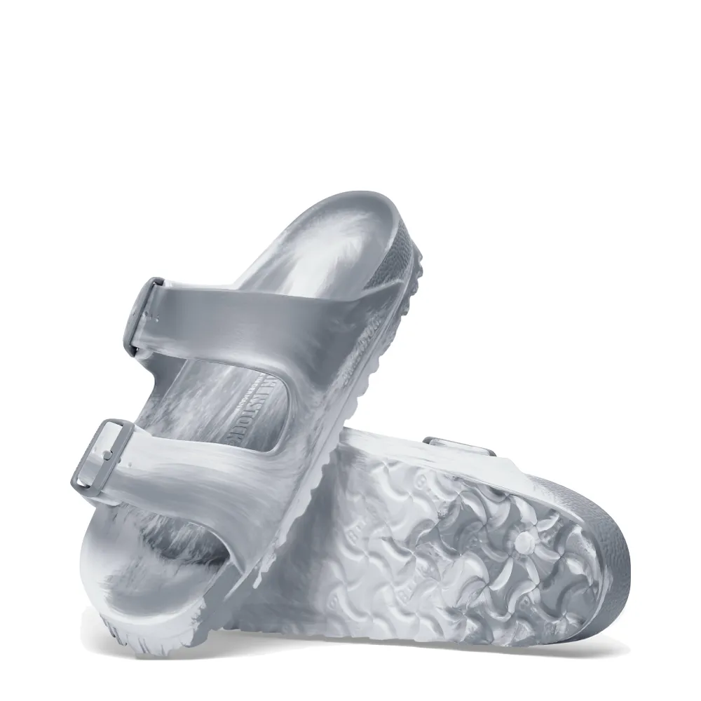 Birkenstock Women's Arizona EVA Multi Sandal (Stone Coin Grey/White)