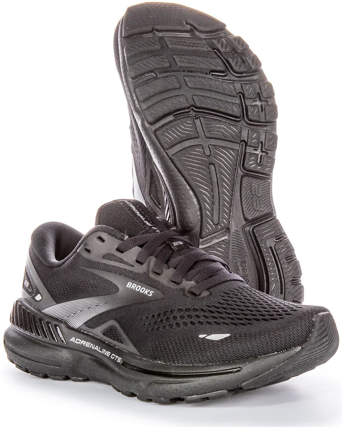 Brooks Adrenaline GTS In Black For Men | Medium Fit