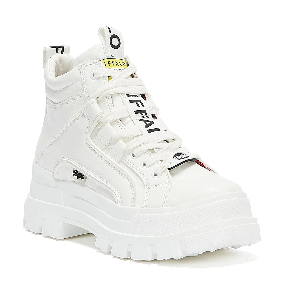 Buffalo Aspha Mid NC Womens White Boots