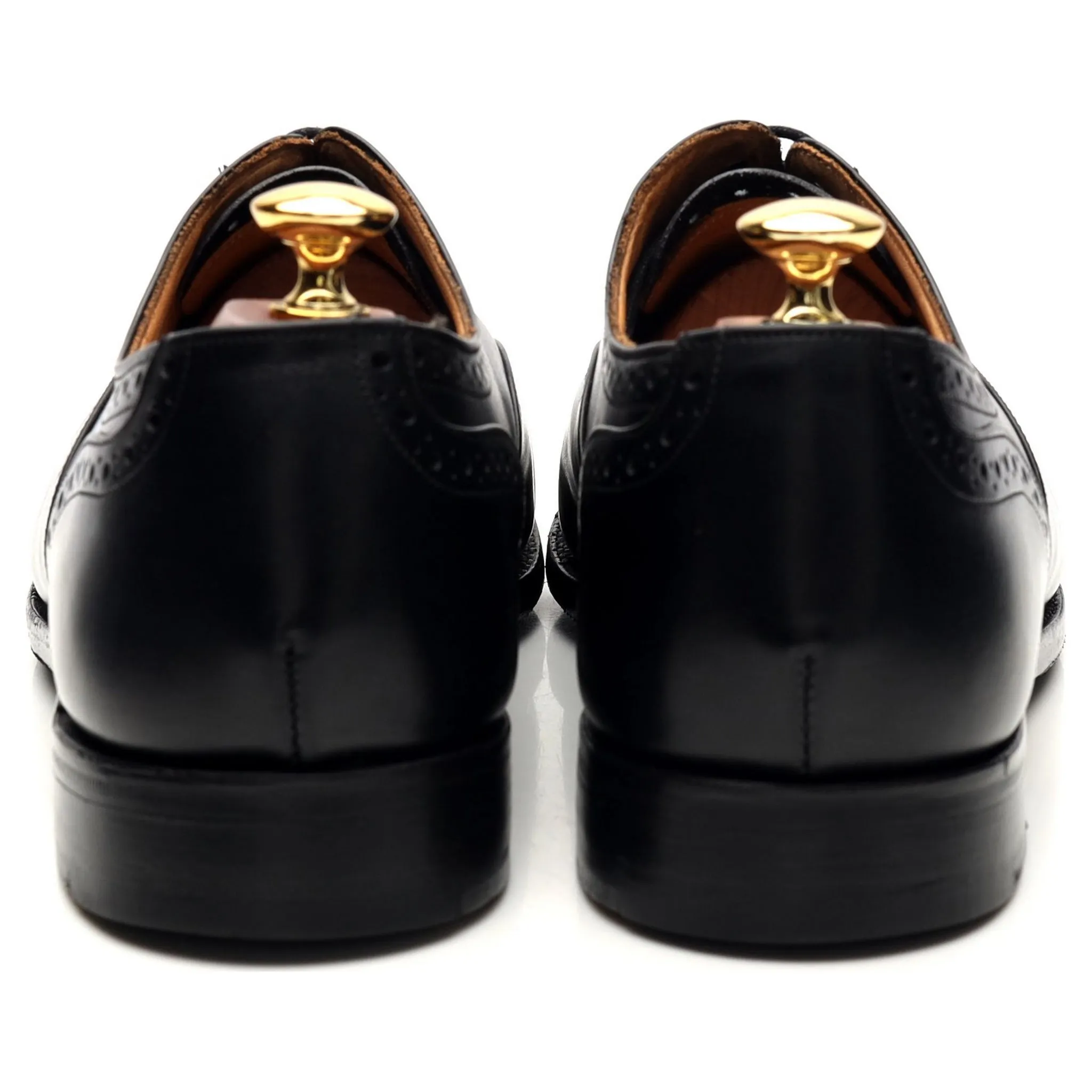 'Cambridge' Black Leather Oxford Brogues UK 9