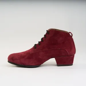 Crimson Suede - Handmade Tango Trainers - Tita 9610