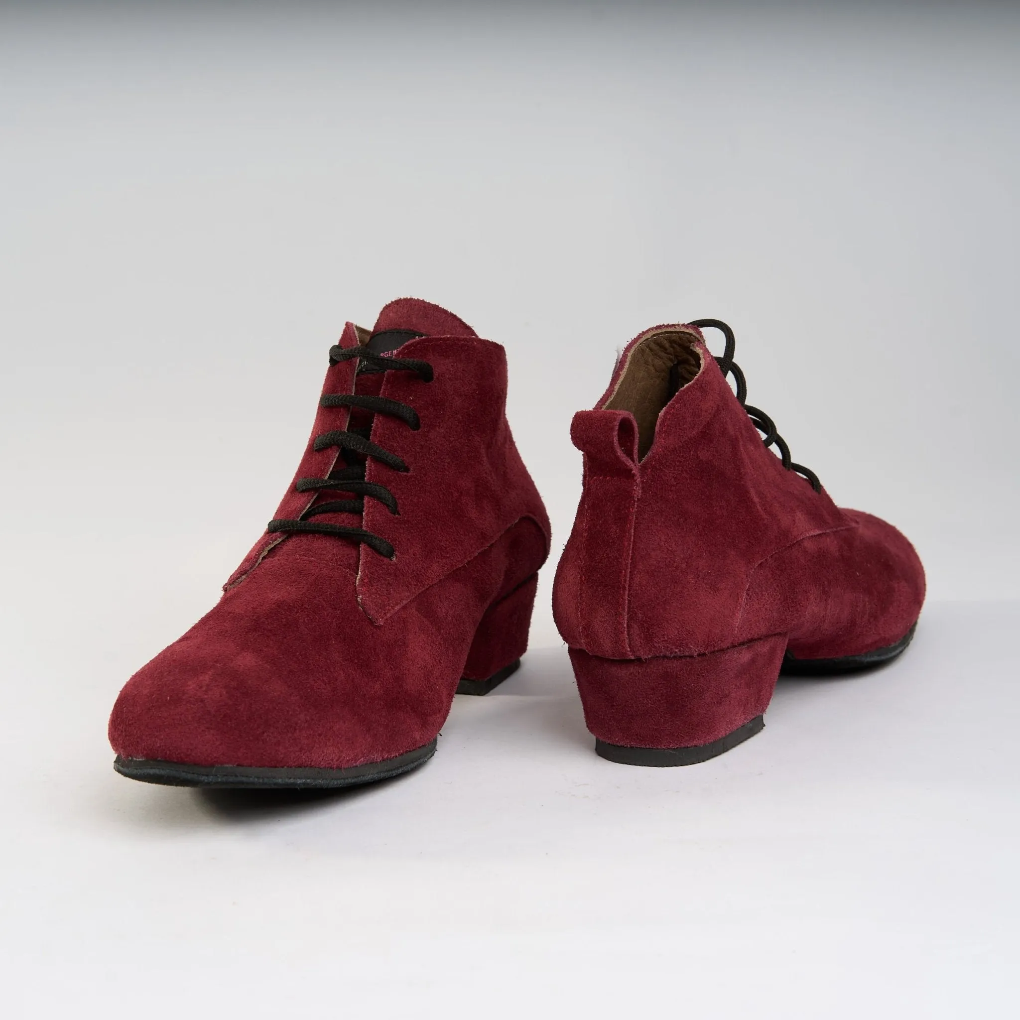 Crimson Suede - Handmade Tango Trainers - Tita 9610