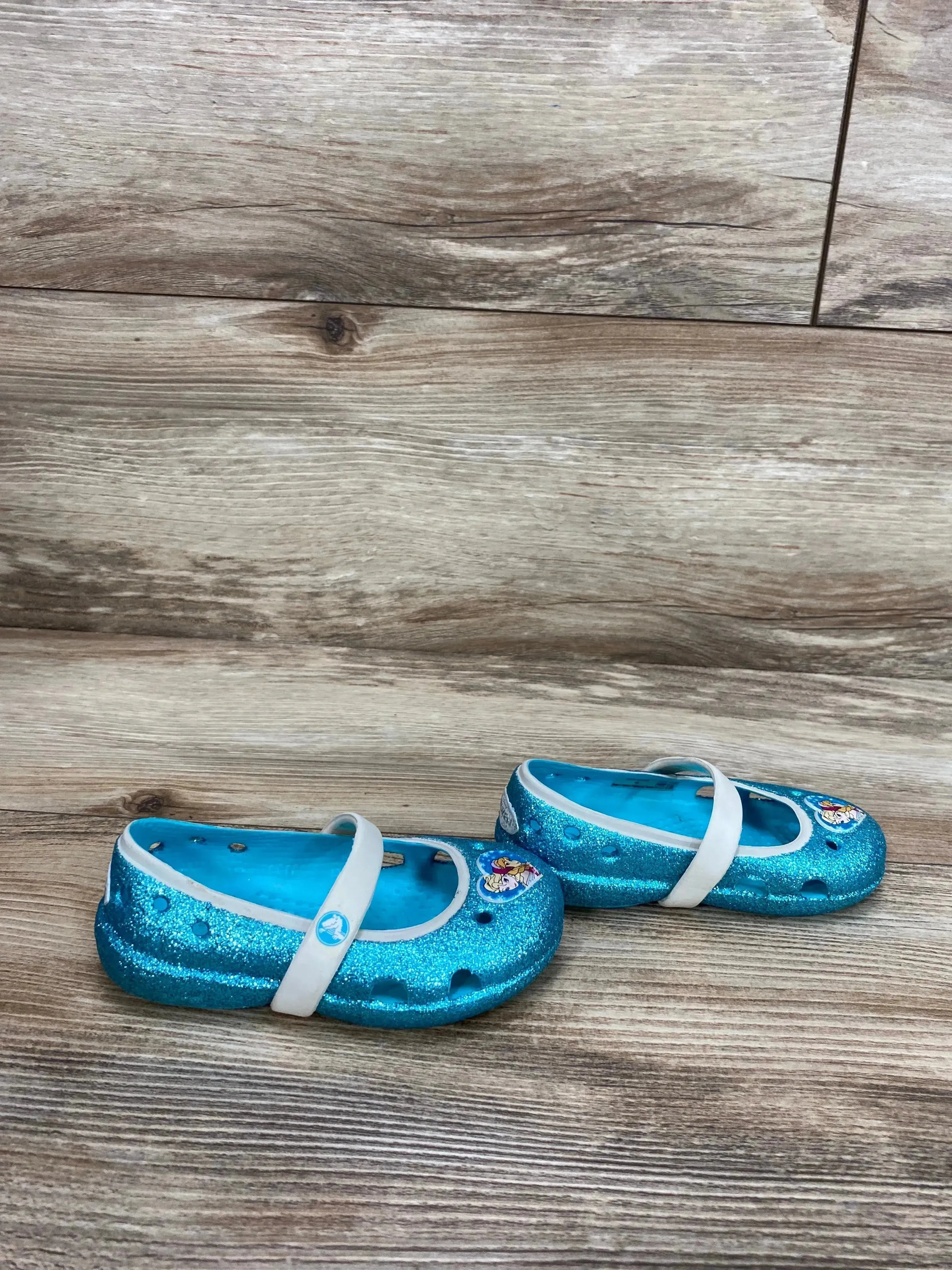 Crocs Frozen Mary Jane Flats Blue sz 5c