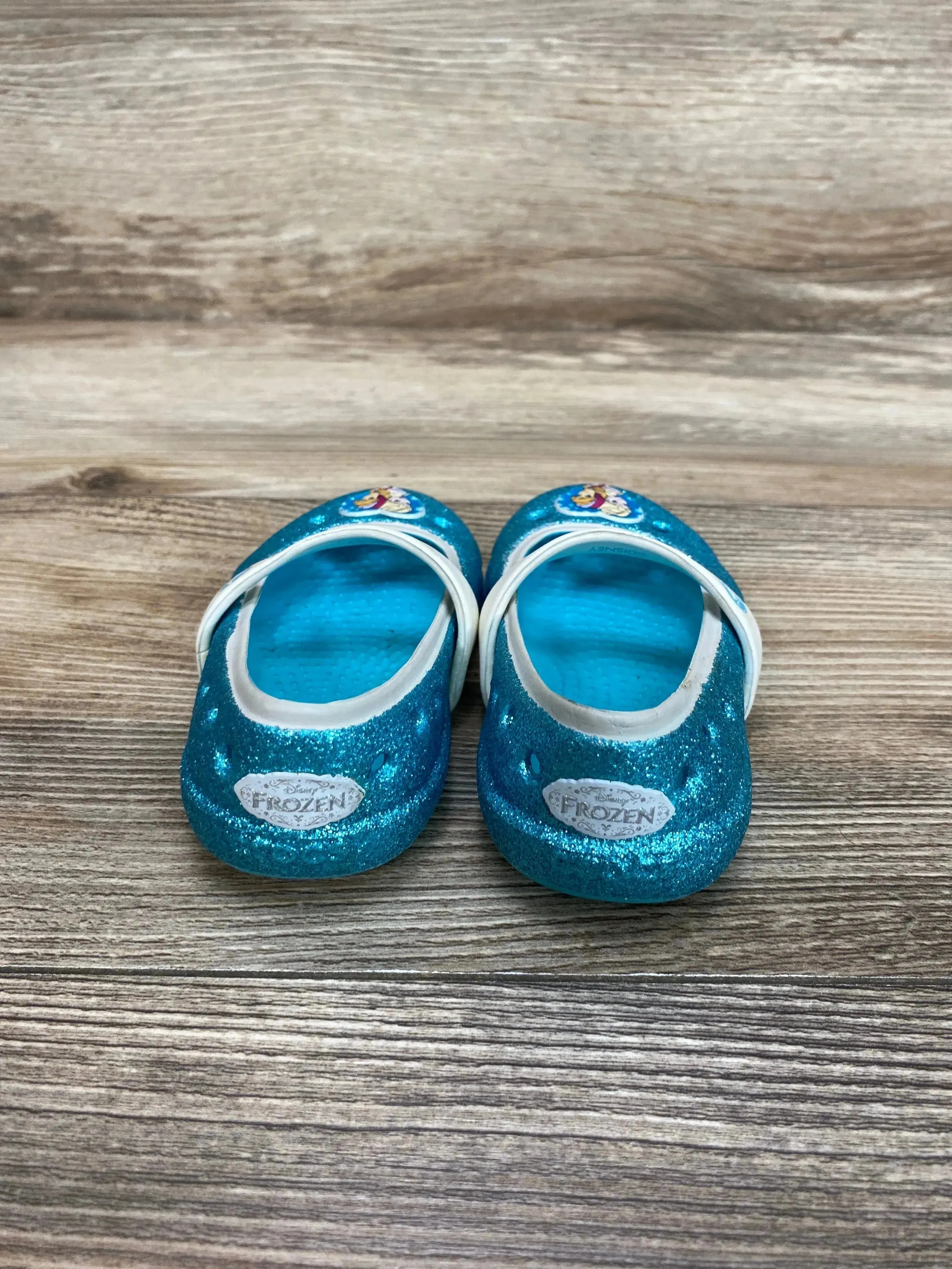 Crocs Frozen Mary Jane Flats Blue sz 5c