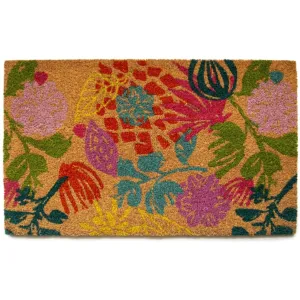 Floral Coir Mat