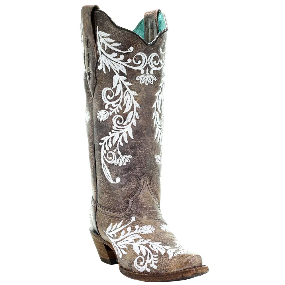 Glow In The Dark Embroidered Snip Toe Cowboy Boots