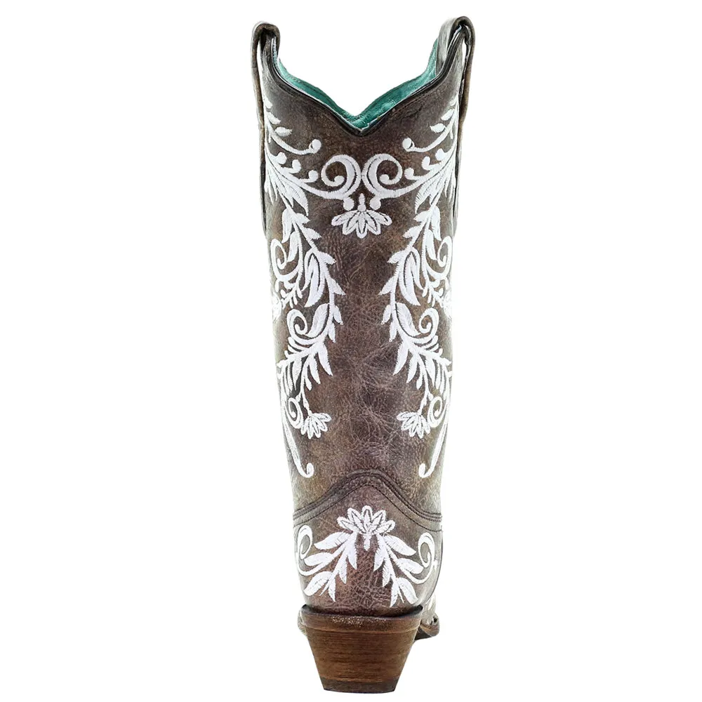 Glow In The Dark Embroidered Snip Toe Cowboy Boots