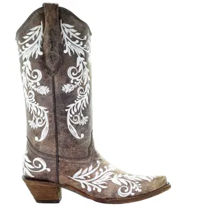 Glow In The Dark Embroidered Snip Toe Cowboy Boots