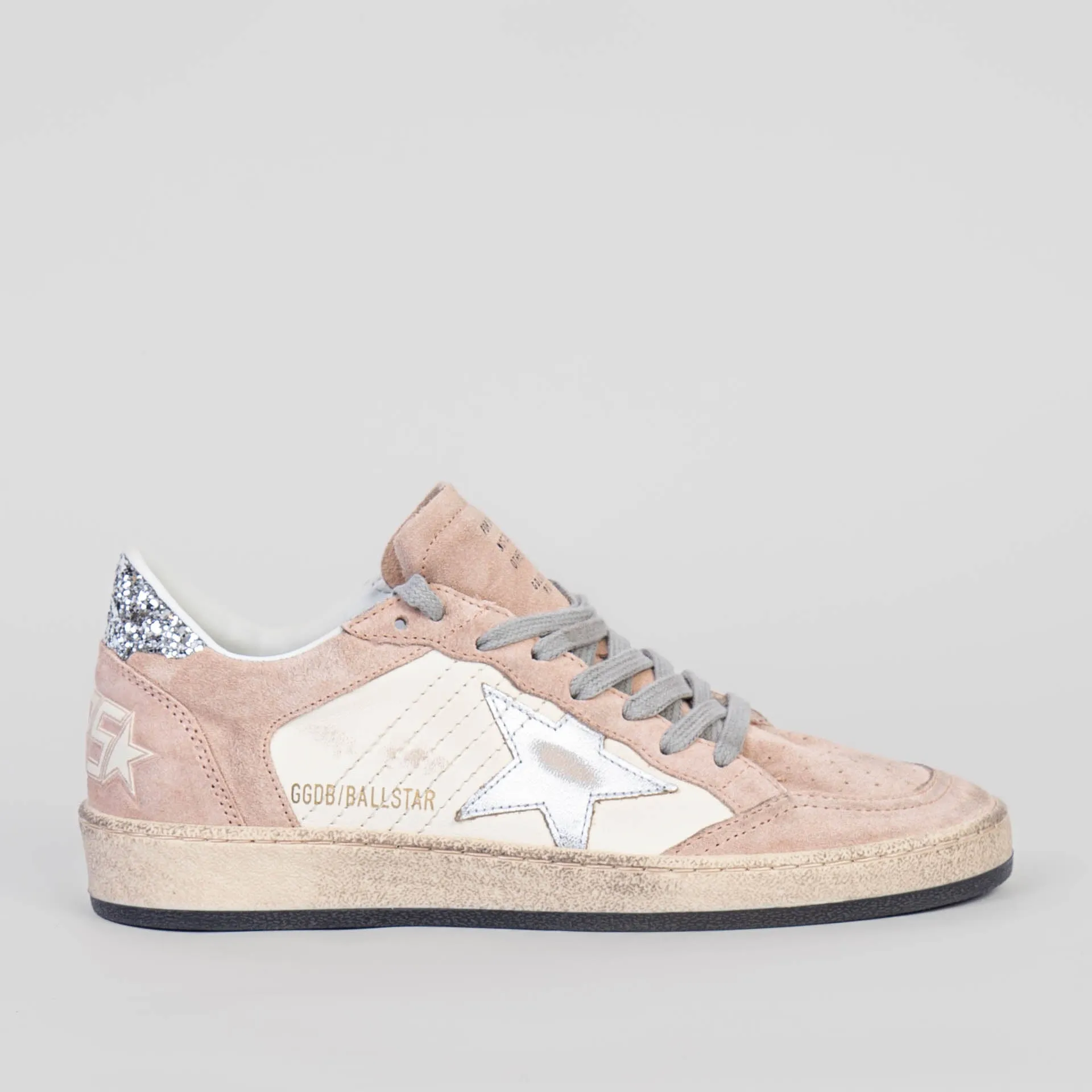 GOLDEN GOOSE SNEAKERS BALLSTAR GWF00327.F006122 82435 WHITE/SILVER