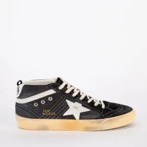 GOLDEN GOOSE SNEAKERS - MID STAR - BLACK/WHITE