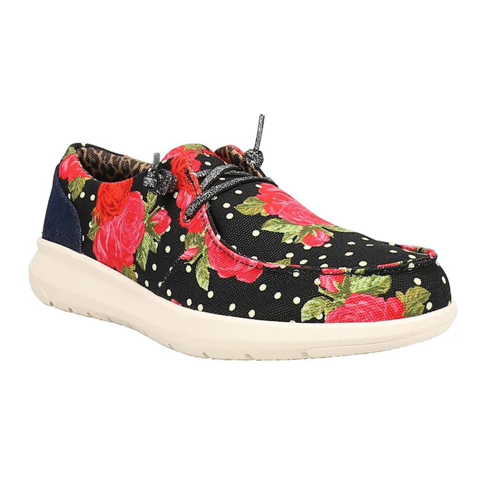 Hilo X Rodeo Quincy Floral Polka Dot Slip On Flats