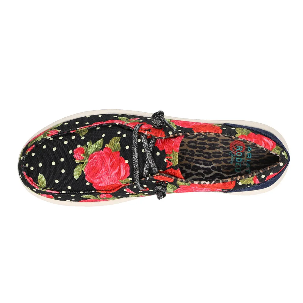 Hilo X Rodeo Quincy Floral Polka Dot Slip On Flats