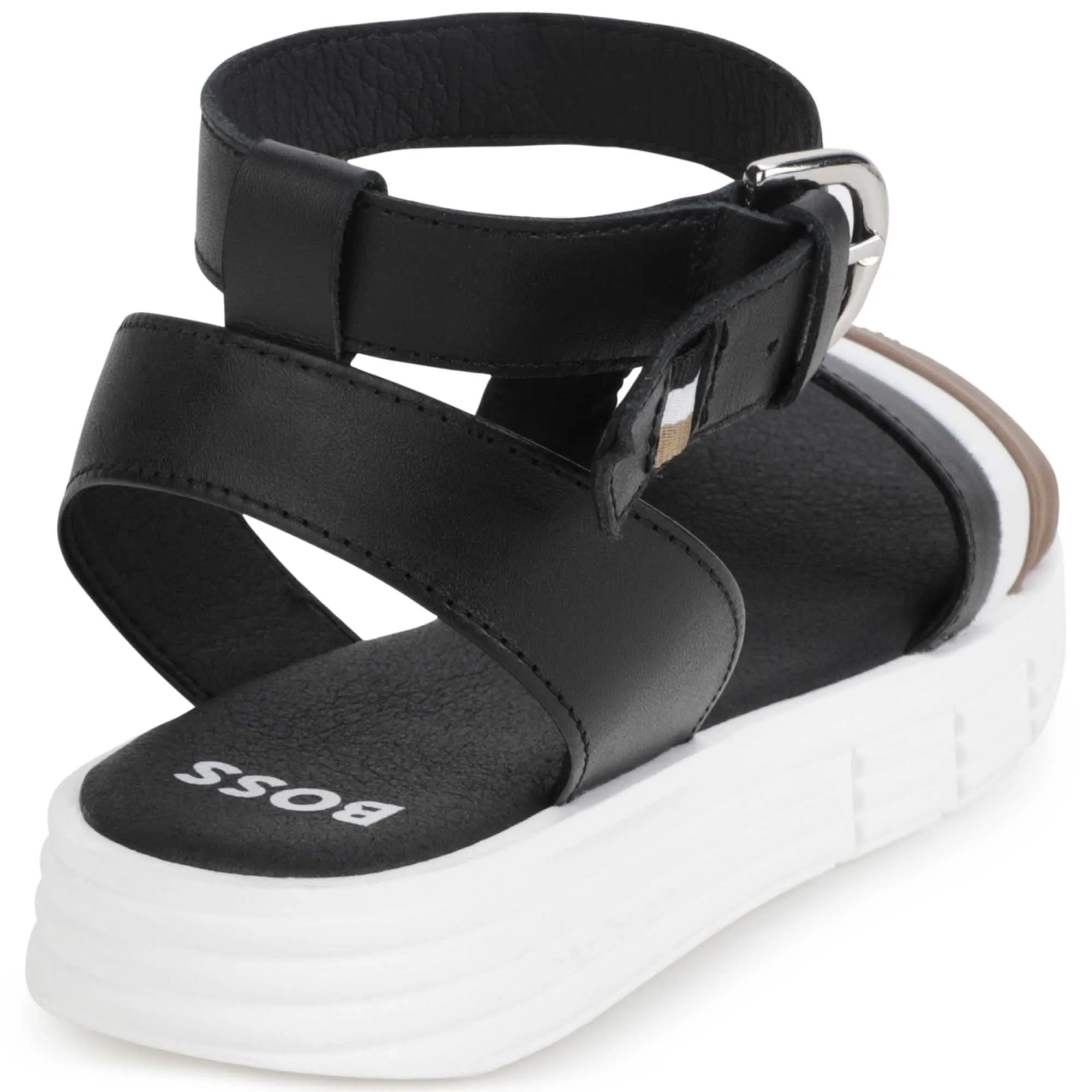 Hugo Boss Black Leather Sandals