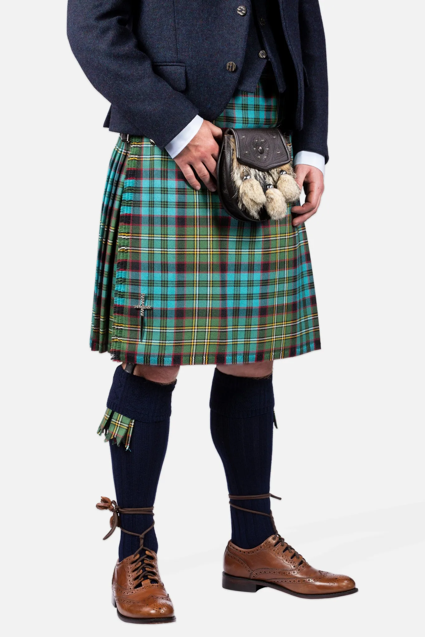 Hunting Nicolson Muted / Lovat Navy Tweed Kilt Hire Outfit