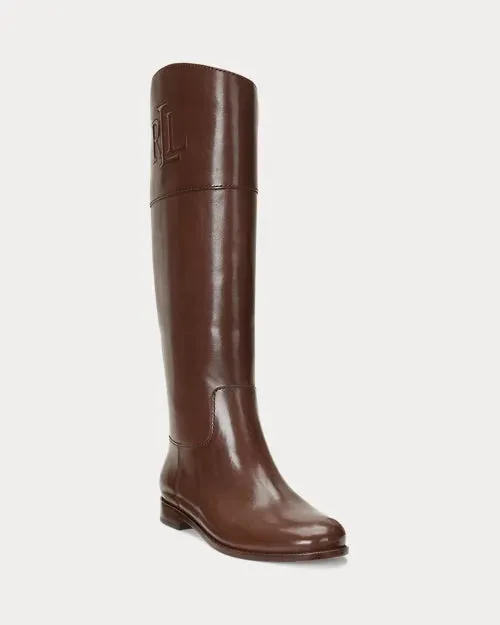 Justine Burnished Leather Riding Boot