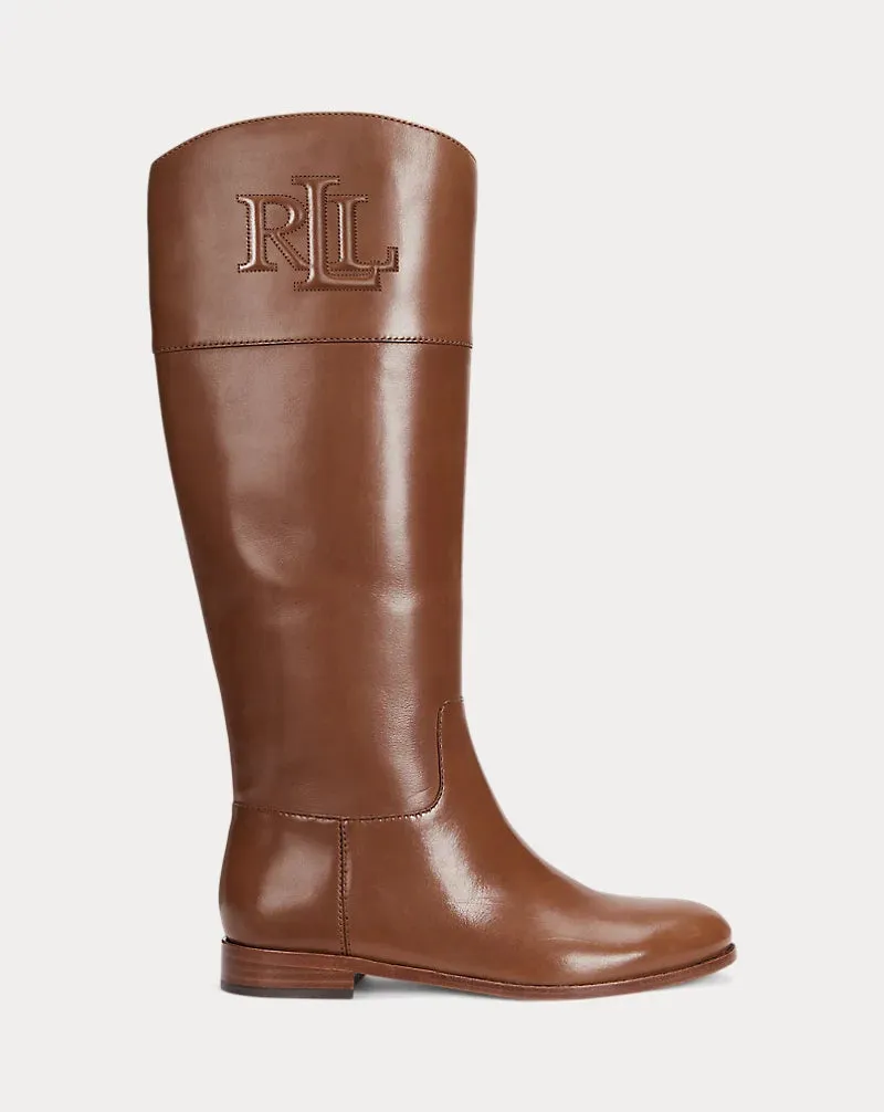 Justine Burnished Leather Riding Boot