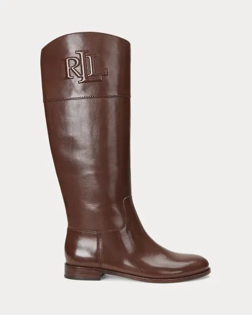 Justine Burnished Leather Riding Boot