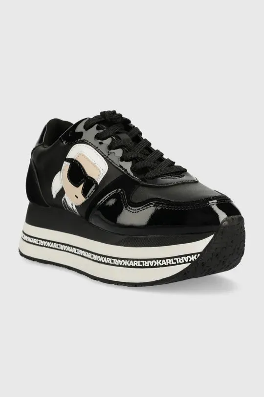 KARL LAGERFELD VELOCITA MAX SNEAKERS IN BLACK