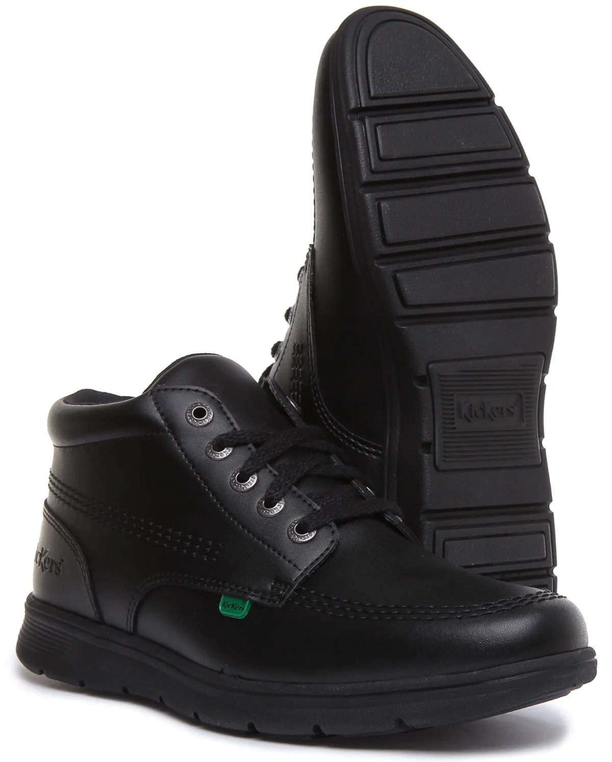 Kickers Kelland Lace Hi In Black in Adults UK Size 6.5 - 12