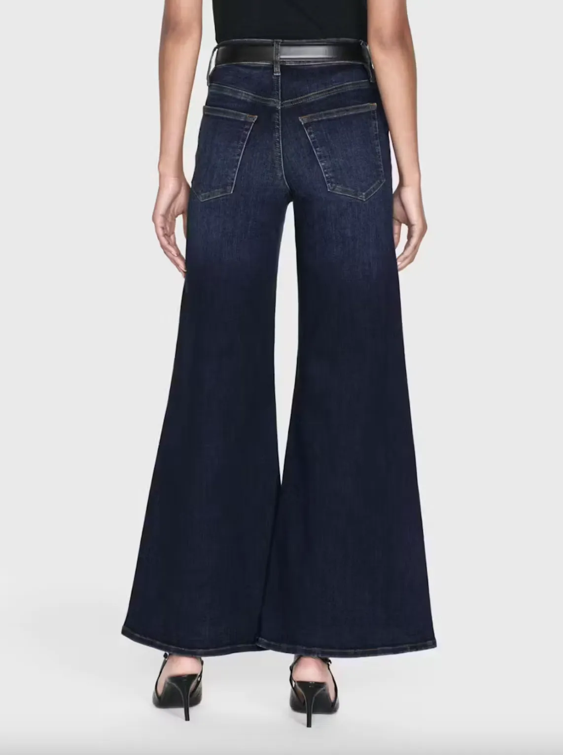 Le Palazzo High Rise Wide Leg Crop - Moonflower