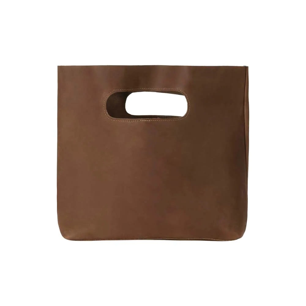 Leather Handbag | Brown