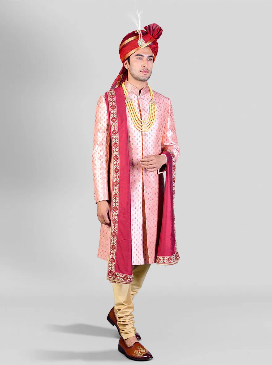 Light Pink Sherwani | Azania