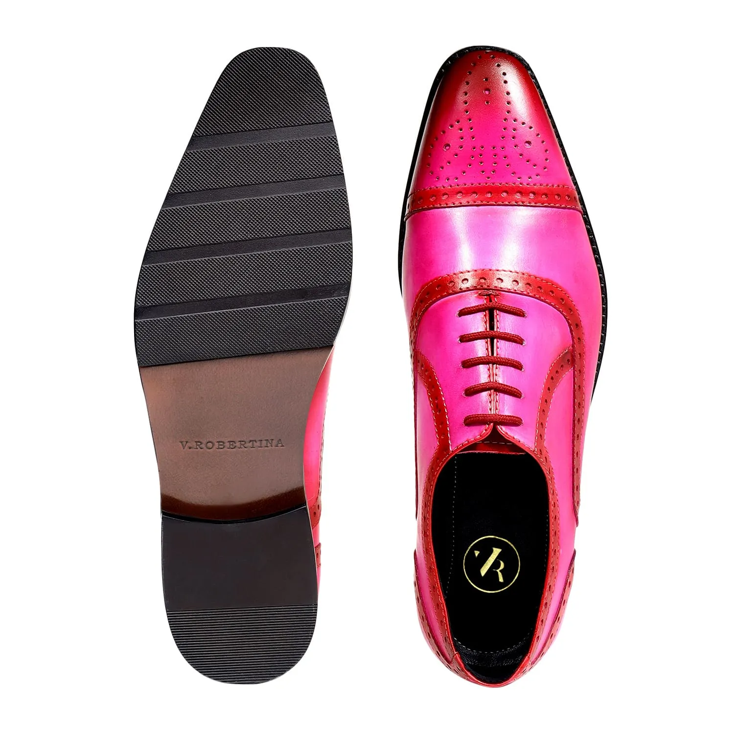 MAURO BROGUES FUCHSIA PINK