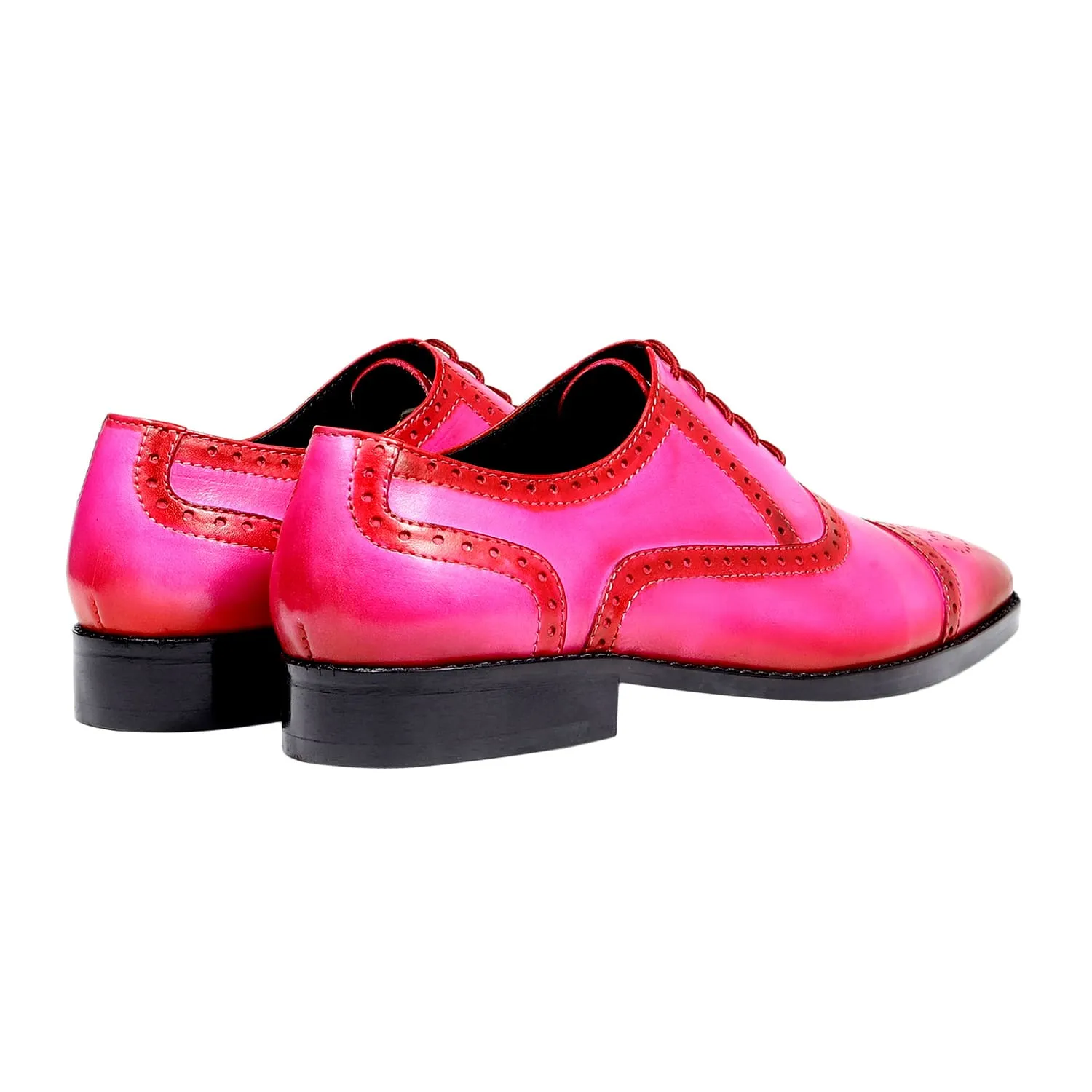 MAURO BROGUES FUCHSIA PINK