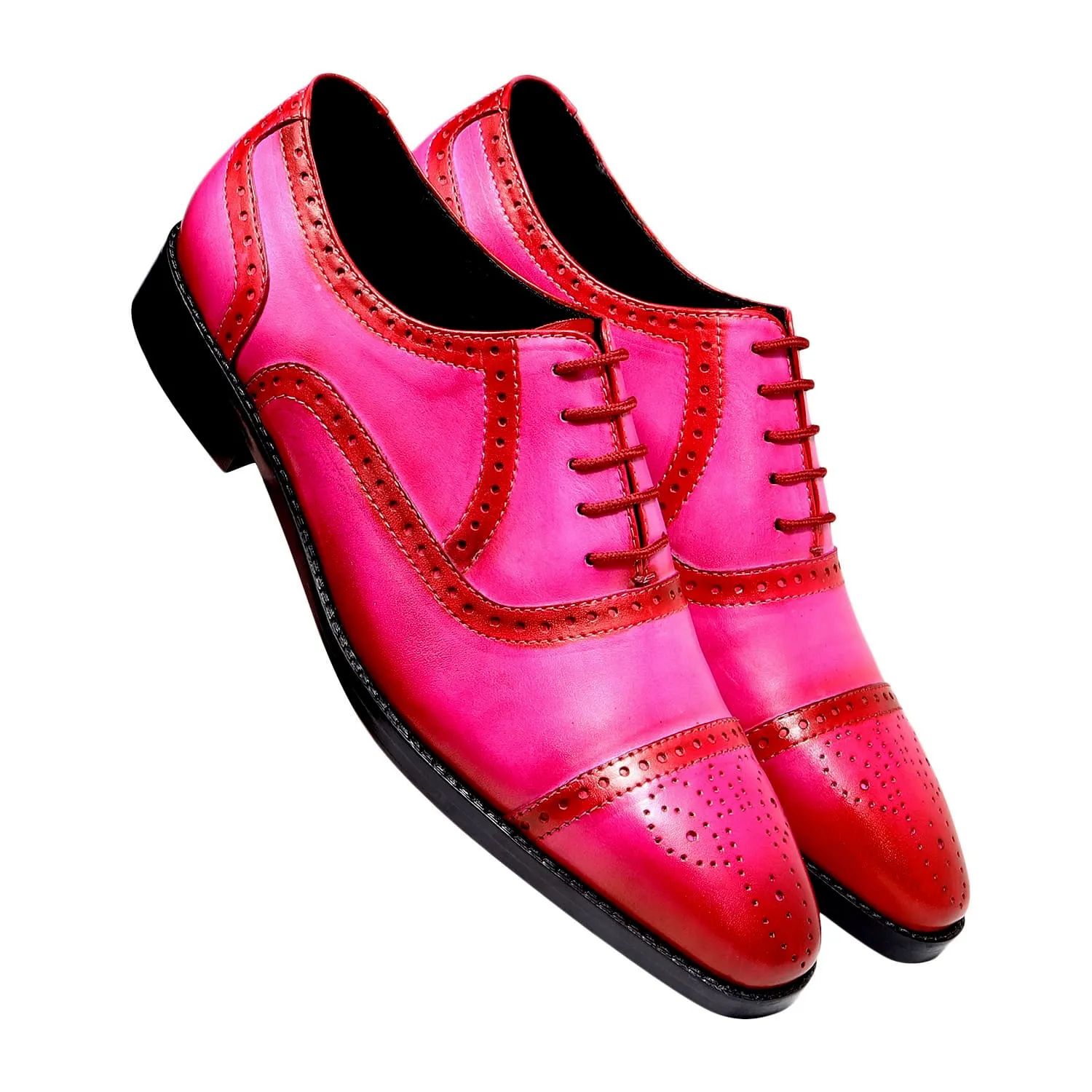 MAURO BROGUES FUCHSIA PINK