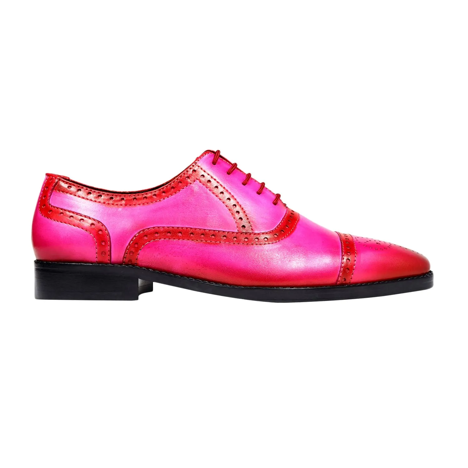 MAURO BROGUES FUCHSIA PINK