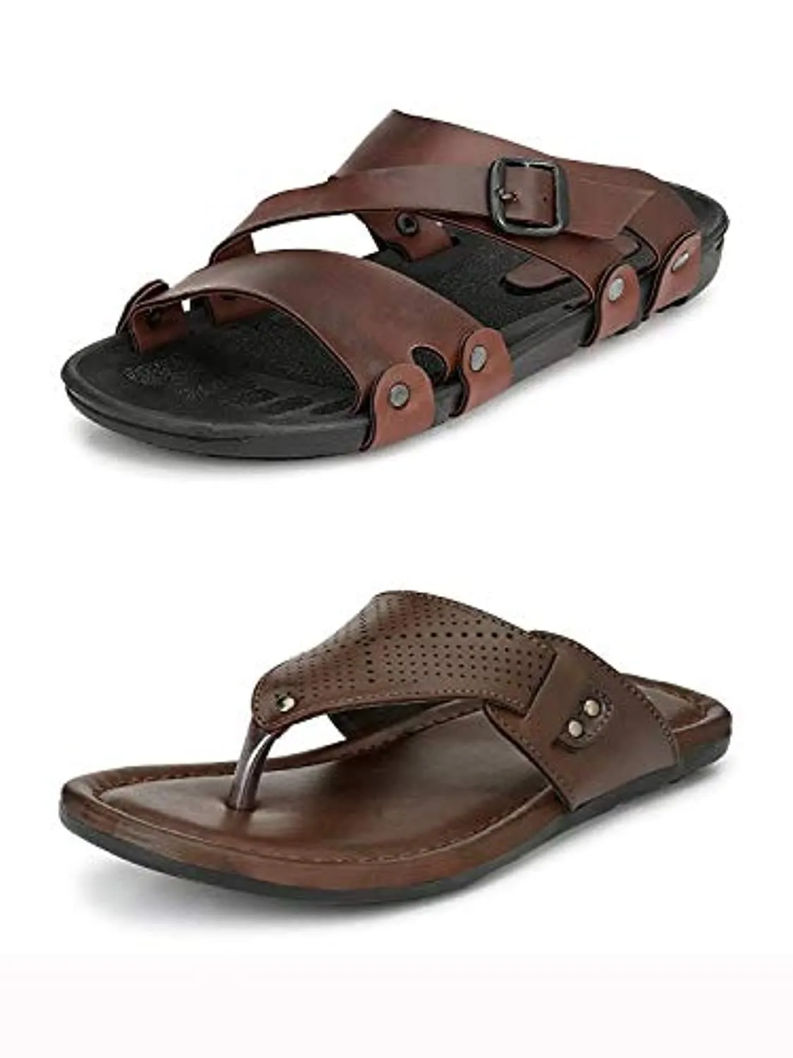 Men Combo of Two Sandal Slippers